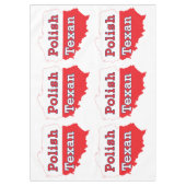 Polnisch Texan Polen Karte Tischdecke (Vorderseite)