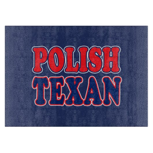 Polnisch Texan Schneidebrett (Vorderseite)