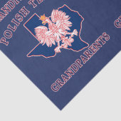 Polnisch-texanische Großeltern Seidenpapier (Detail)