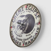 Polnisch Tin Français Große Wanduhr (Winkel)