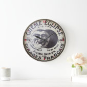 Polnisch Tin Français Große Wanduhr (Zuhause)