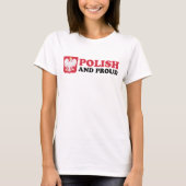 Polnisch und stolz auf den Weißadler T-Shirt (Vorderseite)