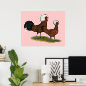 Polnisch: White Crested Reds Poster (Heimbüro)