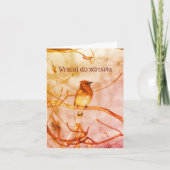 Polnisch Wildtiere Natur Personalisiert Karte (Vorderseite)