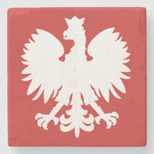 Polnische Adler-Untersetzer Steinuntersetzer (Vorderseite)