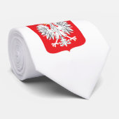 Polnische Adlerflagge Krawatte (Gerollt)