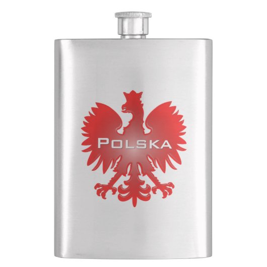 Polnische Adlerflasche Flachmann (Vorderseite)