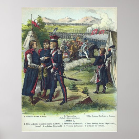 Polnische Armee nahe Kraków Poster (Vorne)