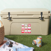 Polnische Aufkleber und polnische Flagge, Herzerre (Kühler)