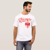 Polnische Baseballart Chicagos T-Shirt (Vorne ganz)