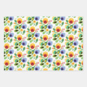 Polnische Blume gelb Geschenkpapier Set (Vorderseite 2)