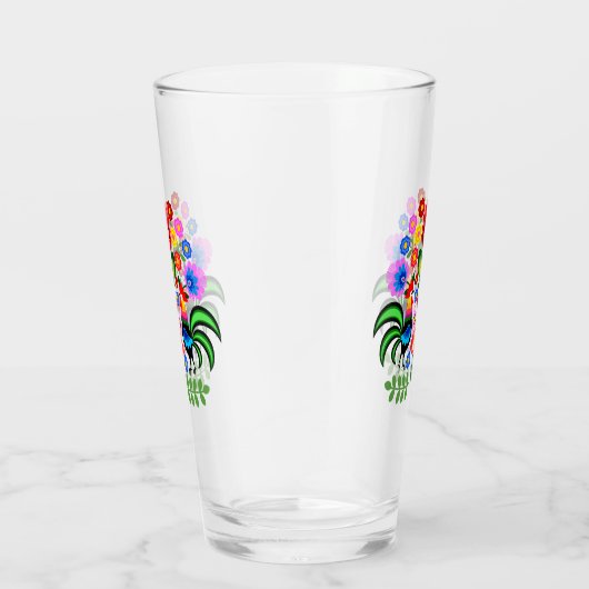 Polnische Blume. Glas (Rechts)