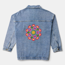 Polnische Blume. Jeansjacke
