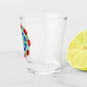 Polnische Blume. Schnapsglas (Rechts)