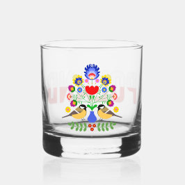 Polnische Blume. Whiskyglas