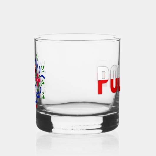 Polnische Blume. Whiskyglas (Links)
