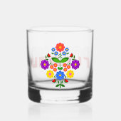 Polnische Blume. Whiskyglas (Vorderseite)