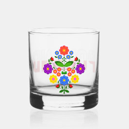 Polnische Blume. Whiskyglas