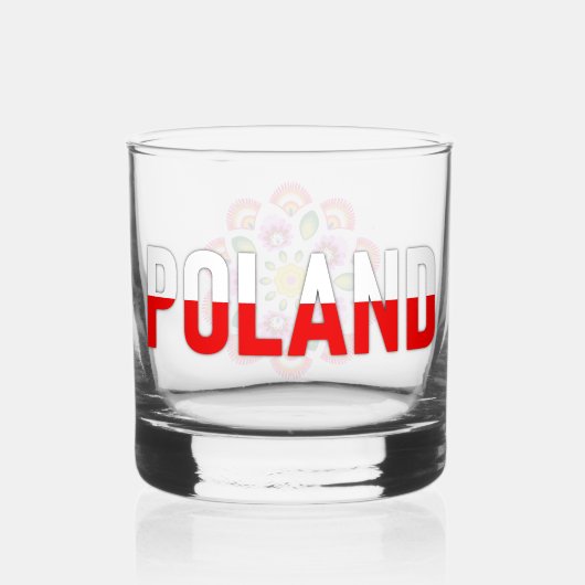 Polnische Blume. Whiskyglas (Rückseite)