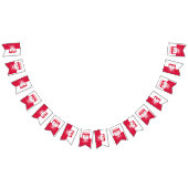 Polnische Bundfahnen, patriotische Banner, Polen Wimpelkette (Alle)