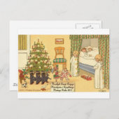 POLNISCHE CHRISTMAS ITEMS WESOLYCH SWIAT FEIERTAGSPOSTKARTE (Vorne/Hinten)