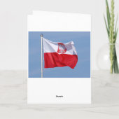 POLNISCHE CHRISTMAS-KARTE FEIERTAGSKARTE (Rückseite)