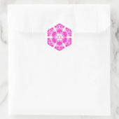 Polnische Designblumen Runder Aufkleber (Tasche)