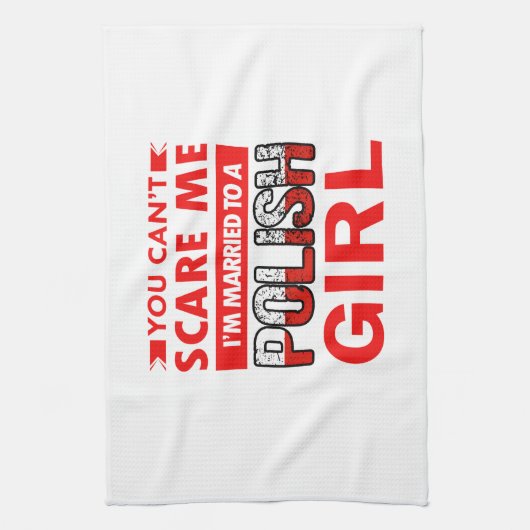 Polnische Ehefrau Geschirrtuch (Vertikal)