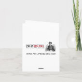 Polnische/englische Weihnachtskarte - Verehrung Feiertagskarte (Rückseite)