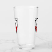 Polnische Fahne Glas (Links)
