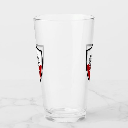Polnische Fahne Glas (Links)