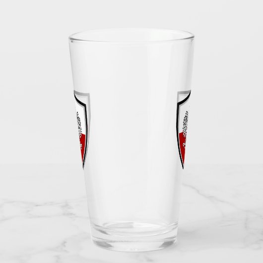 Polnische Fahne Glas (Rechts)