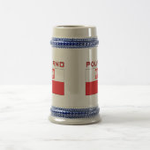 Polnische Falke-Flagge mit Polen Bierglas (Mittel)