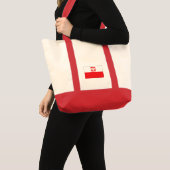 Polnische Falke-Flaggen-Tasche Tragetasche (Vorderseite (Produkt))