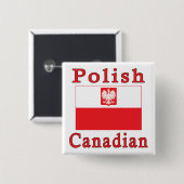 Polnische Falkenflagge Button (Vorne & Hinten)