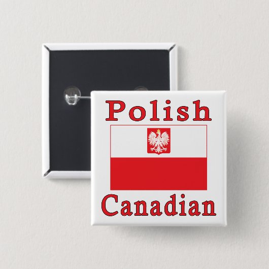 Polnische Falkenflagge Button (Vorne & Hinten)