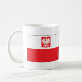 Polnische Falkenflagge Kaffeetasse (Links)