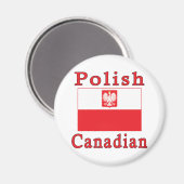 Polnische Falkenflagge Magnet (Vorderseite/Rückseite)