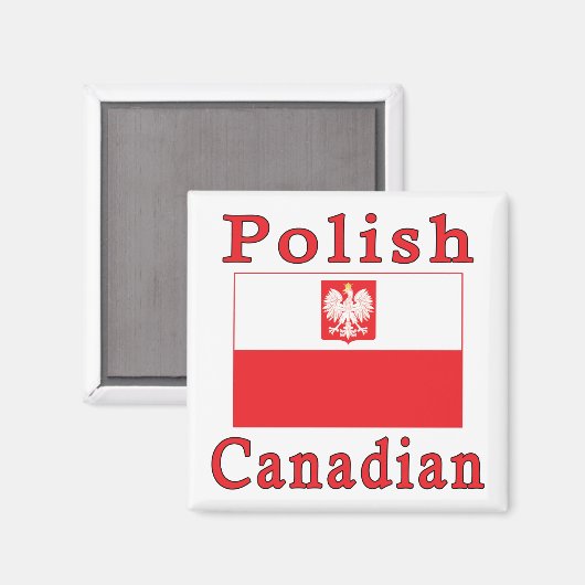 Polnische Falkenflagge Magnet (Vorderseite/Rückseite)