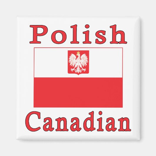 Polnische Falkenflagge Magnet (Vorne)