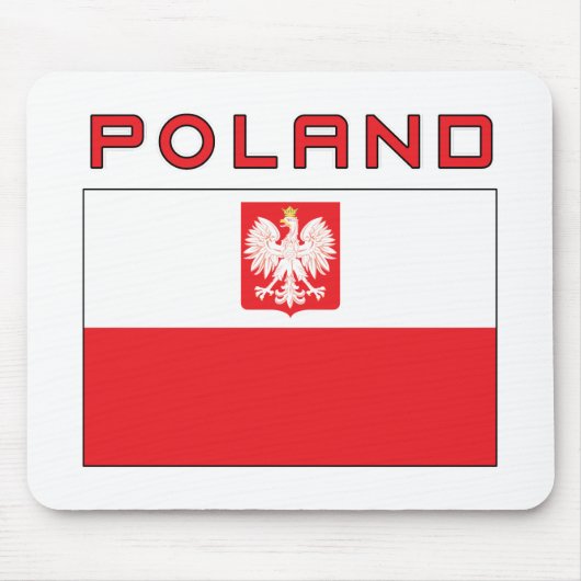Polnische Falkenflagge: Polen Mousepad (Vorne)