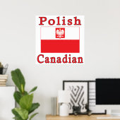 Polnische Falkenflagge Poster (Heimbüro)