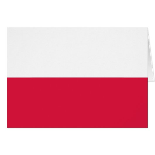 Polnische Flagge (Vorderseite (Horizontal))