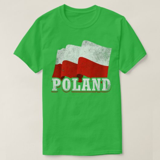 Polnische Flagge 1 T-Shirt (Design vorne)