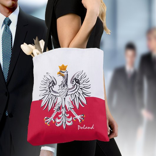 Polnische Flagge & Adler, polnische Mode/Sportfans Tasche