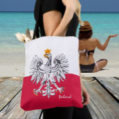 Polnische Flagge & Adler, polnische Mode/Sportfans Tasche