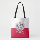 Polnische Flagge & Adler, polnische Mode/Sportfans Tasche (Vorderseite)