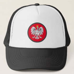 Polnische Flagge & Adler, Urlaub in Polen /Sportfa Truckerkappe
