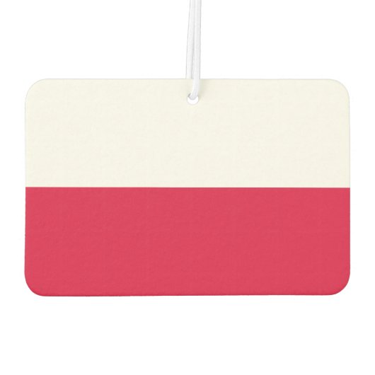 polnische Flagge Autolufterfrischer (Rückseite)