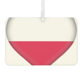 polnische Flagge Autolufterfrischer (Rückseite)